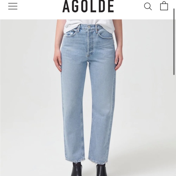Agolde Denim - AGOLDE 90’s mid rise loose fit in colour snapshot